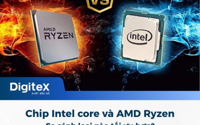 Chip Intel core và AMD Ryzen? So sánh hai loại Chip loại nào tối ưu?